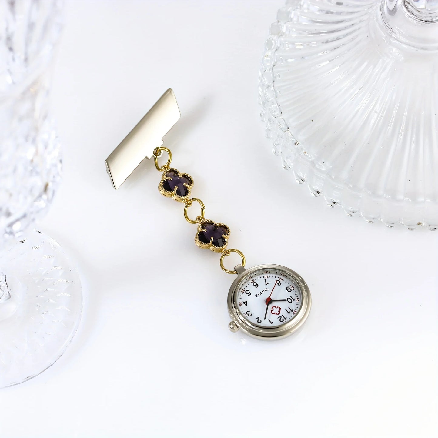 1pc new nurse watch chest watch fashionable and cute quartz pocket watch simple hanging watch simple hanging watch