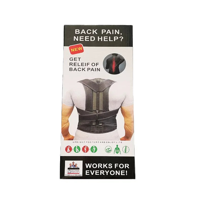 Posture Correction Belt Back Adjustment Shoulder Anti-Humpback Corrector Enhanced Support Sitting Position Back Pain Relief