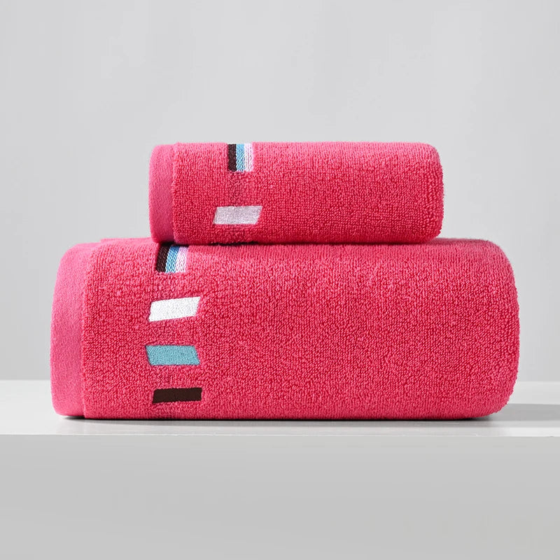 100% Cotton Large Bath Towel Adult Bath Towel Sweat Absorbent Bath Towel Colorful Bath Towel Set Large Size Bath Towel