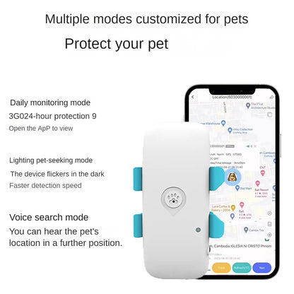 Pet GPS Tracking Locator, 4G, Global Cat and Dog, Remote Viewing App