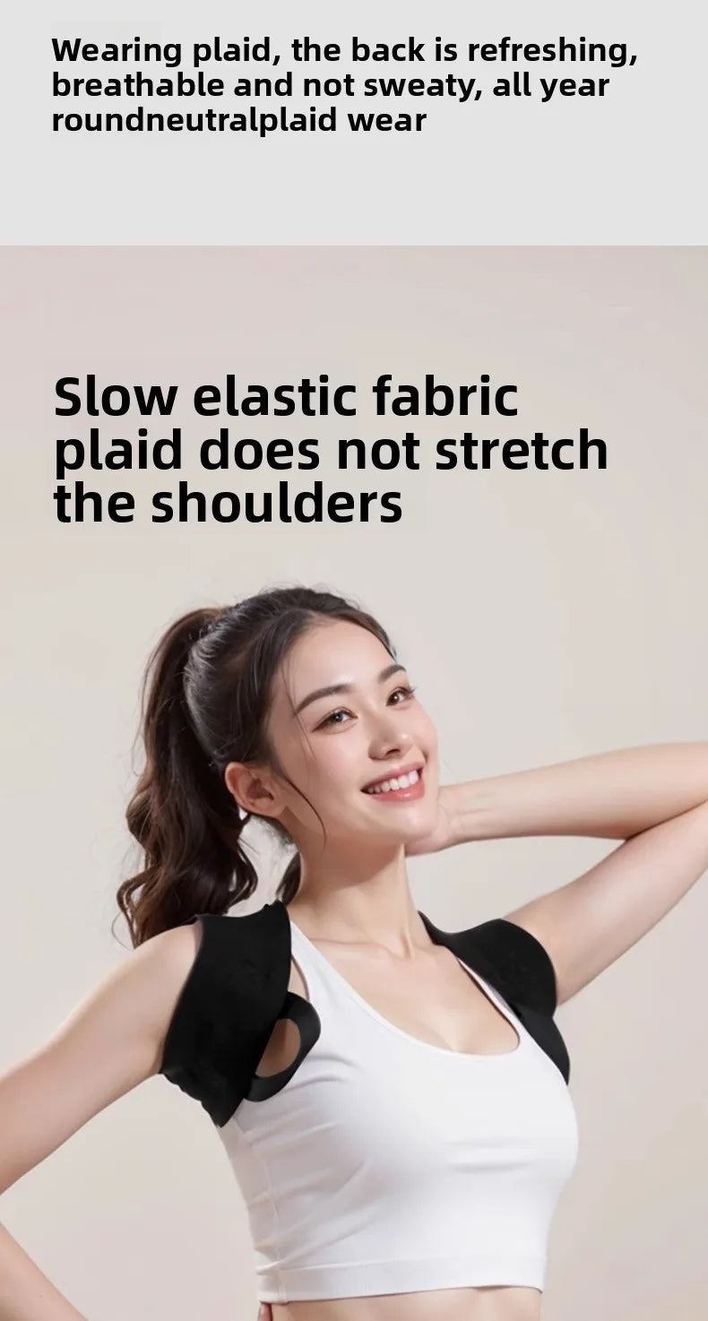 Posture Corrector for Adults - Adjustable Back Brace To Straighten Spine Improve Shoulder Alignment Kyphosis Correction