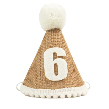 Burlap 1st Birthday Hat Baby First Birthday Party Newborn Boy Girl 1 2 3 Year old Headband Baby Shower Birthday Party Decor