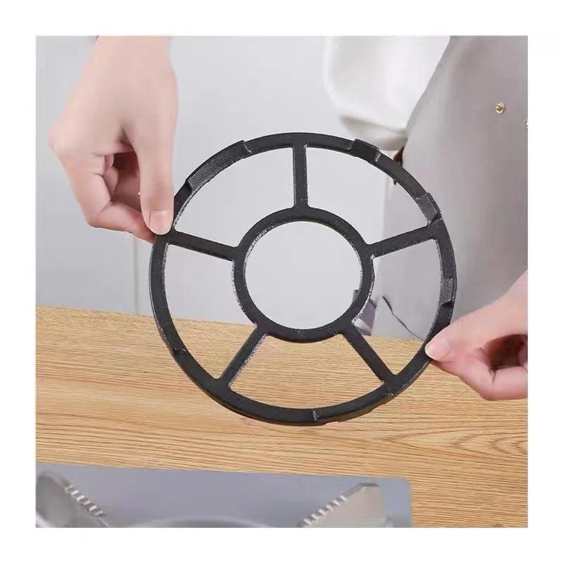 Iron Cookware Stove Top Heat Diffsuser Iron Gas Stove Cooker Ring Reducer For Coffee Maker Shelf Cast Iron Practical Accessories