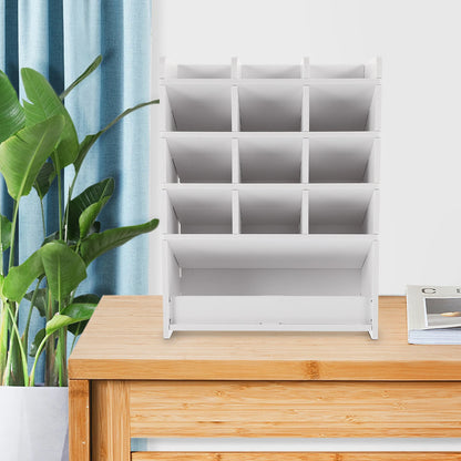 Desktop Storage Box Wood Office Stationery Organizer School Office Pen Stand Living Room Coffee Table Remote Control Organizer