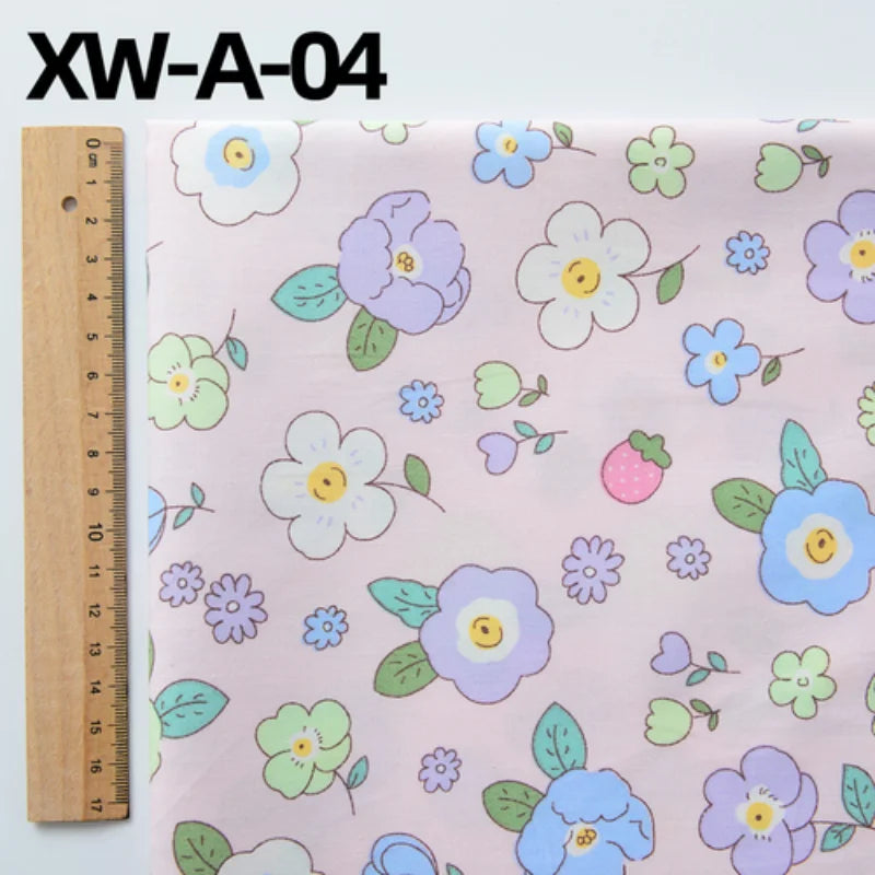 Fabric cotton handmade diy bedding flowers garden flowers pure cotton printing fabric twill cotton fabric sewing