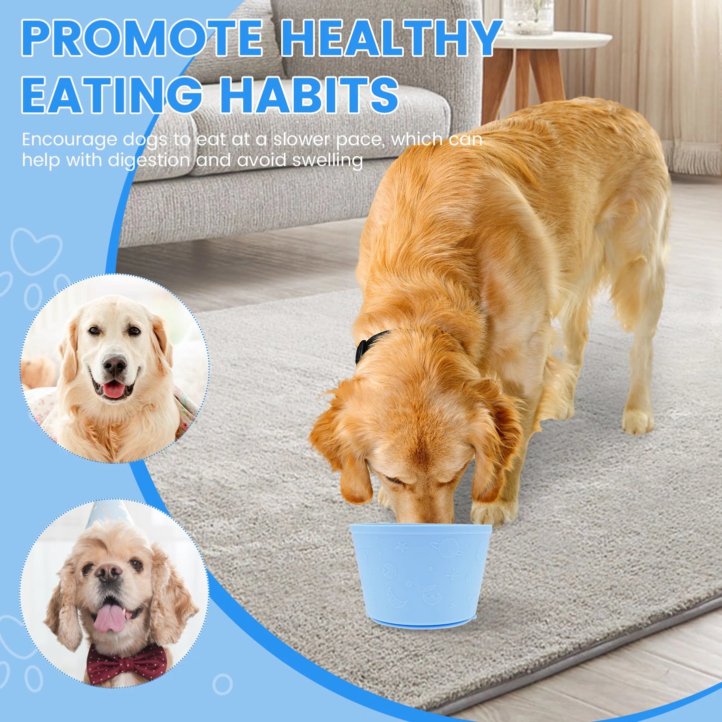 2Pcs Dog Lick Silicone Mat Pet Slow Bowls Distraction Food Training Dog Cat Feeder Anti Choking With Suction Cup Bottom