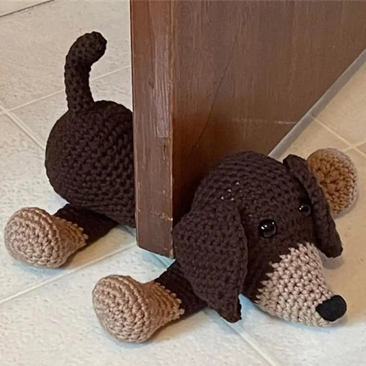 Animal Door Stopper Door Stoppers Cute Crochet Door Wedge Household Door Hardware Handmade Door Gear Windproof Floor Decorative