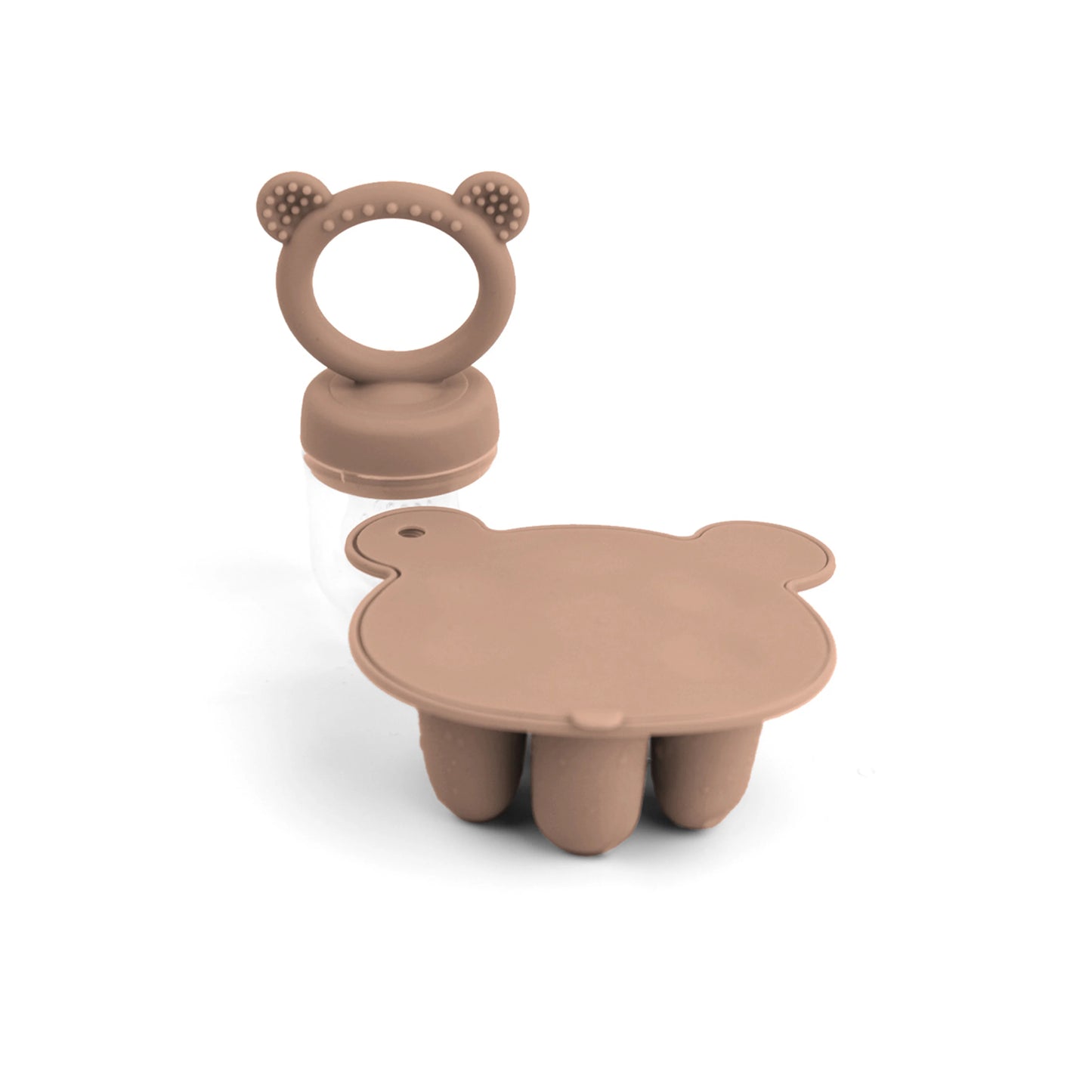 Latest Animal Design Bear Set Fruit Feeder Breast Milk Freezer Tray Food Soup Silicone Freezer Tray Silicone Popsicle Mold