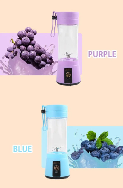 Cordless Portable Personal Size Blender - Mini Blender Make Smoothies and Shakes, 380Ml BPA Free Travel Cup for Office/Home/Gym