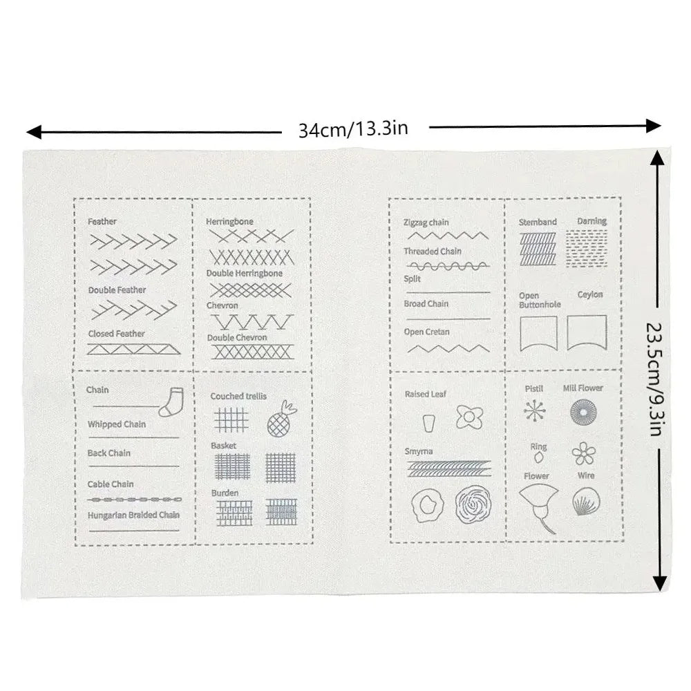 DIY Stitch Book, Embroidery Stitch Book, Embroidery Sewing Book, Embroidery Book, Sewing Books for Beginners Adult