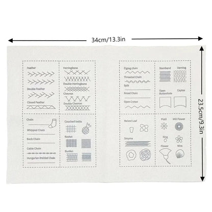 DIY Stitch Book, Embroidery Stitch Book, Embroidery Sewing Book, Embroidery Book, Sewing Books for Beginners Adult