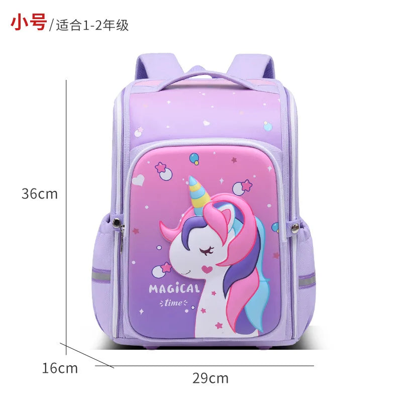 primary school bags for girls cute cartoon love heart pink school backpack student bookbag elementary school kids backpack