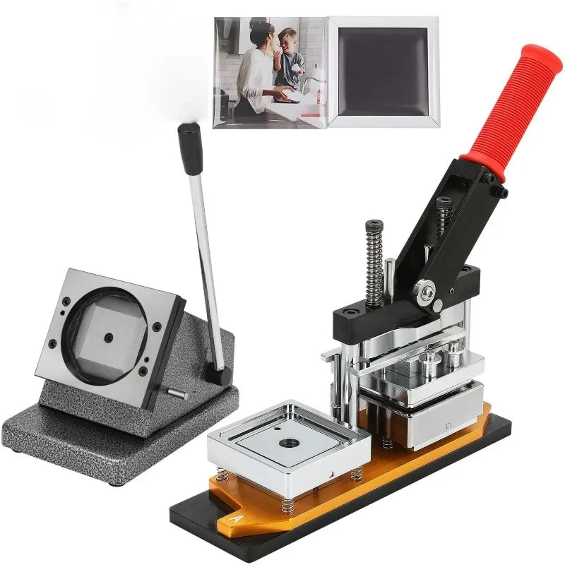 50-80mm DIY Fridge Magnet Maker Machine Rectangular 100Pc Magnet Materials Supply Paper Cutter Photo Refrigerator Sticker Making