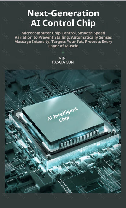 Portable Mini Fascia Gun Handheld Massage Gun Vibration Muscle Massager Deep Tissue Massager for Body Back Neck Leg Foot