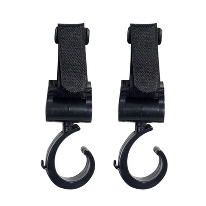 2PCS Pram Hook Baby Stroller Accessories Shopping Prop 360 Degree Rotating Hooks Stroller Hooks For Hanging Out