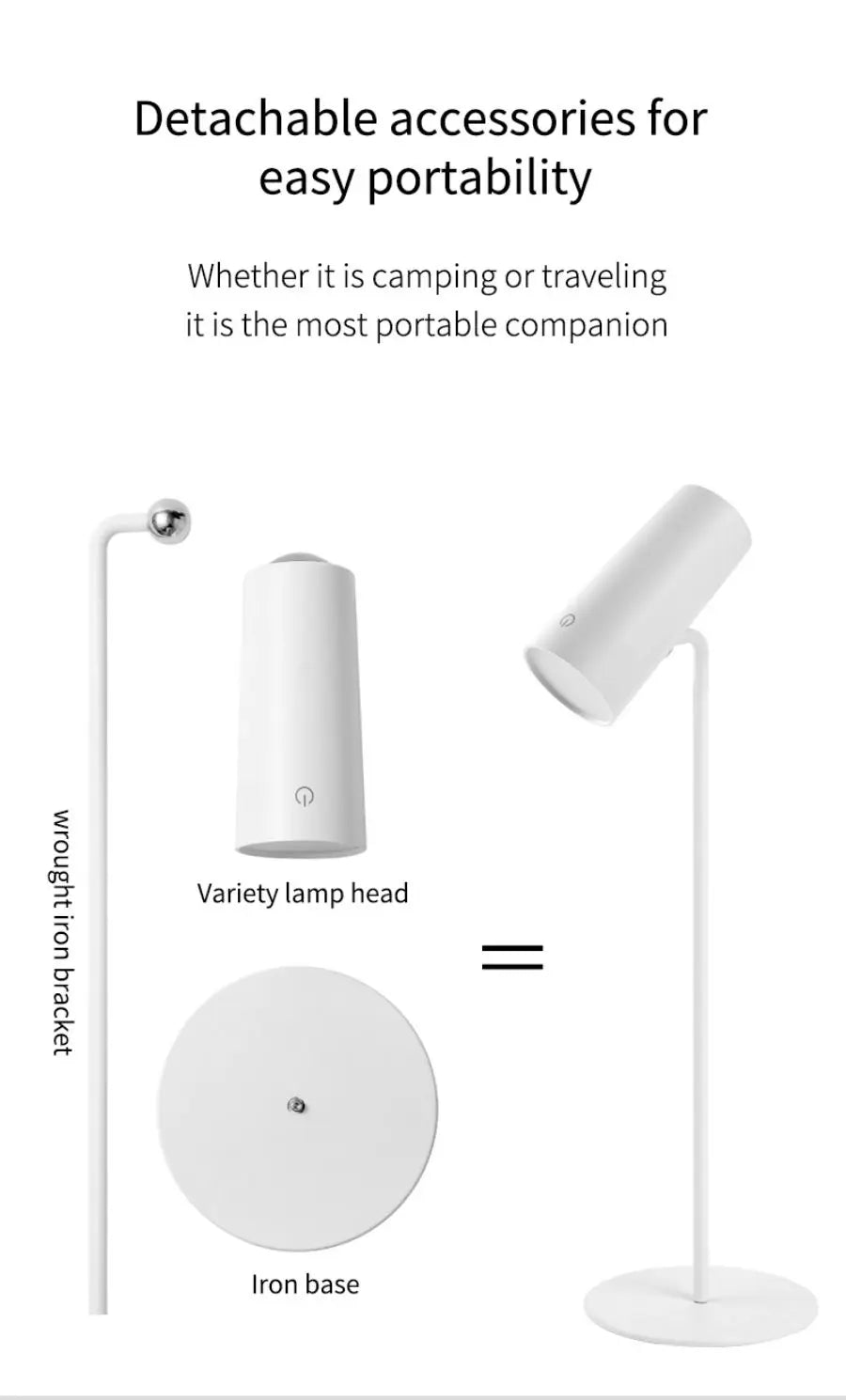 LED Table Lamp for Study Eye Protection USB Touch Dimming Reading Light Flashlight Bedroom Bedside Decor Photo Sunset Desk Lamps