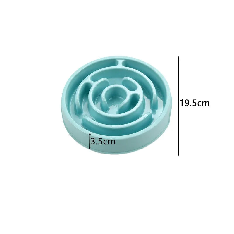 Pet Slow Food Bowl Non-Slip Anti-Gulping Eco-Friendly Durable Feeder for Dogs Cats Puppies All Sizes Ecological Dog Bowl Dog Bow