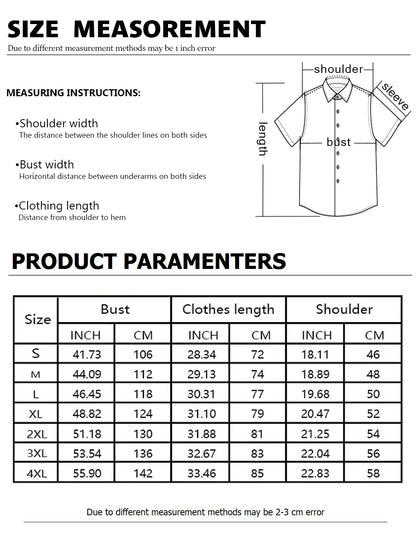 Hawaiian Unisex Shirts for Men Men's Shirts Cuban Collar Print Men's Clothing Fashion Street Tops Loose Oversized Casual Top