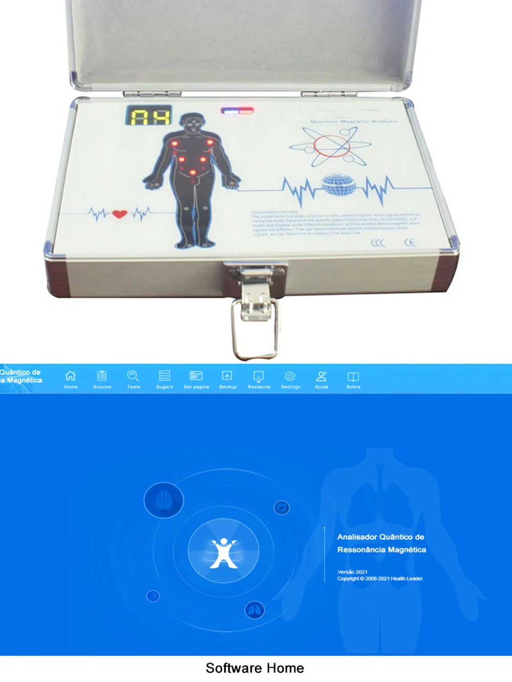 6G Quantum Resonance Magnetic Analyzer Health Analyzer Health Diagnosis Machine Multiple Languages