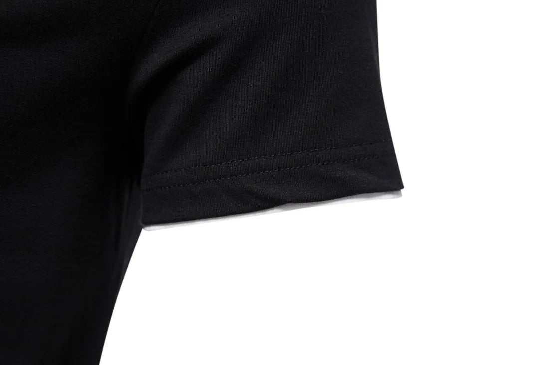 Mens T Shirt Pure Color V Collar Short Sleeved Tops Tees Men T-Shirt Black Tights Man T-Shirts Fitness For Male Clothes