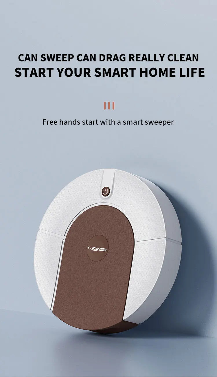 Automatic Mopping Robot Vacuum Cleaner 3-in-1 Smart  Home Wireless Sweeping Wet And Dry Ultra-thin Cleaning Machine