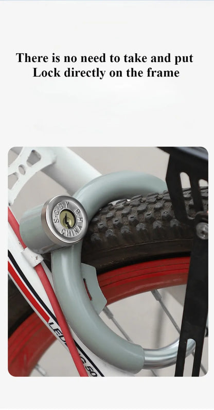 Bicycle Lock Anti-theft Locked Mountain Bike Electric Car Battery Car Locks Circular Lock-On Outdoor Bicycle Lock Accessories