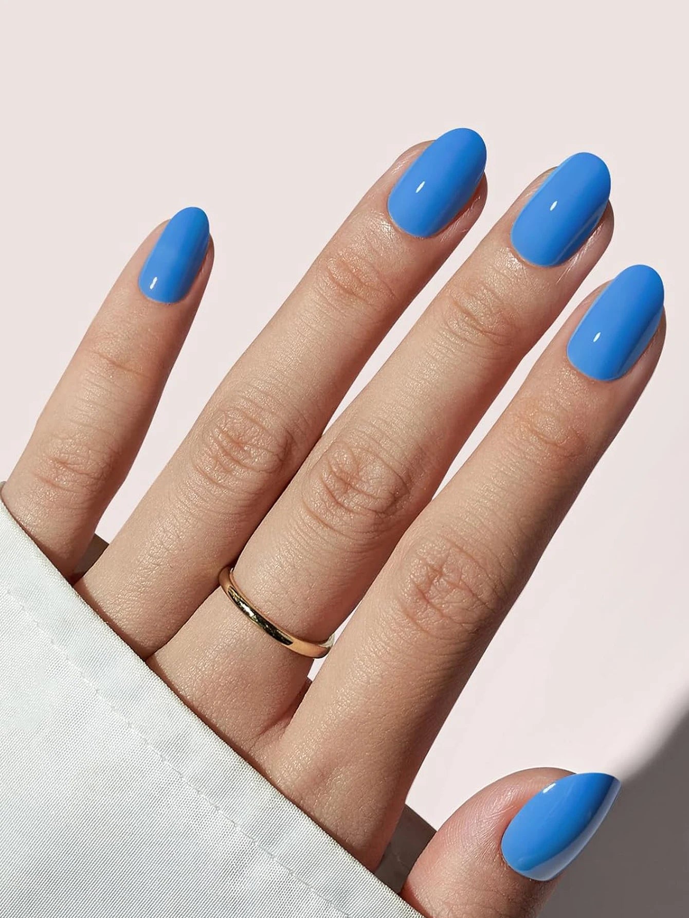 ARTAUG 24pcs Medium Press On Nails Square Black High Saturation Nail Charms Press On Nails Cover Fake Nail Set