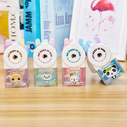 School Supplies Cartoon Animal Gift Pencil Sharpener Anti Sticking Lead Automatically Enters Lead Hand-cranked Mechanical Tool