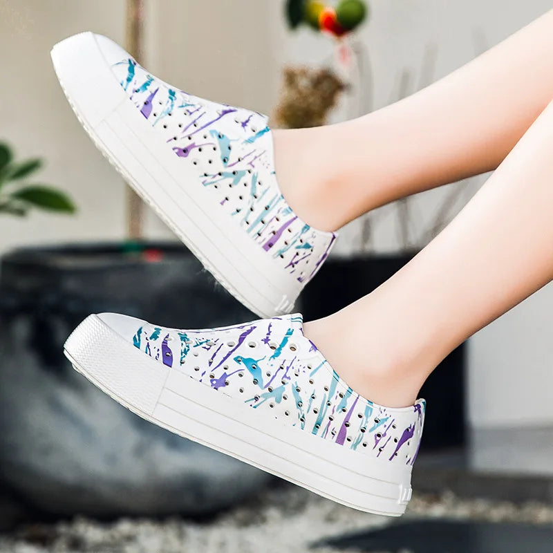 New Big Kid Casual Sandal Heightening Shoes External Wear Sandal Summer Thick Bottom Hole Cave Garden Shoes Women Beach Sandal