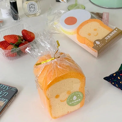 Cute Magic Sponge Kitchen Cleaning Tools Gadgets Dishwashing Sponges Egg Toast  Kawaii Items  Bathroom Dishwasher