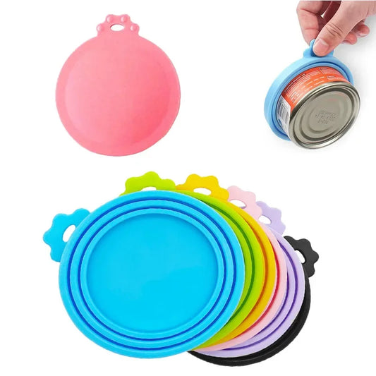 Silicone Canned Lid Sealed Feeders Food Can Lid for Dog Cat Storage Top Cap Reusable Cover Lid Health Home Pet Daily Supplies