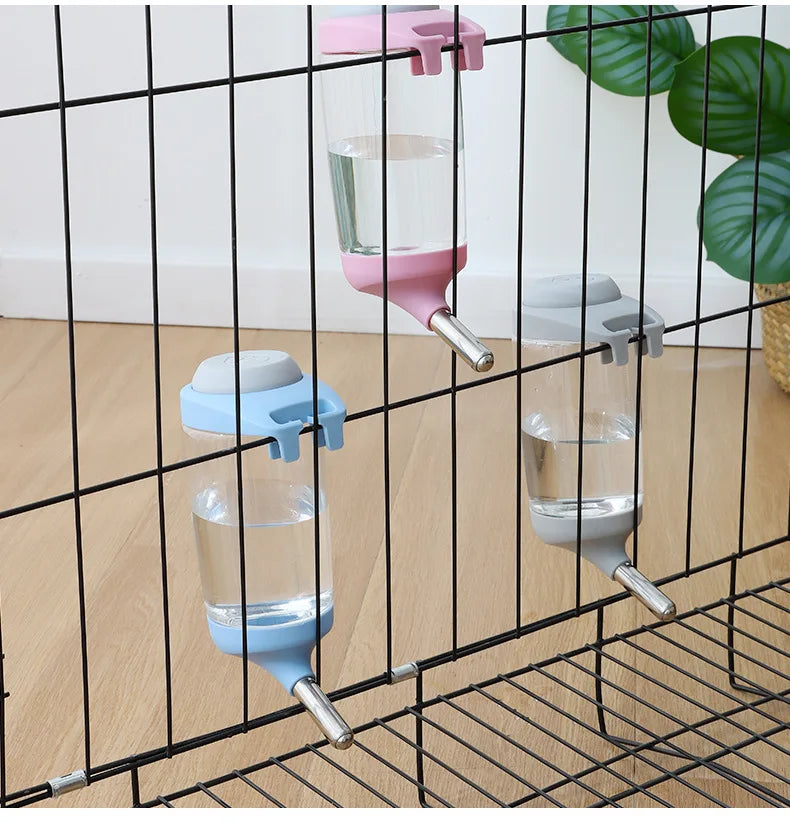 Water dispenser Plastic water bottle feeder Suspended pet guinea pig squirrel rabbit cat dog drinking head pipe fountain