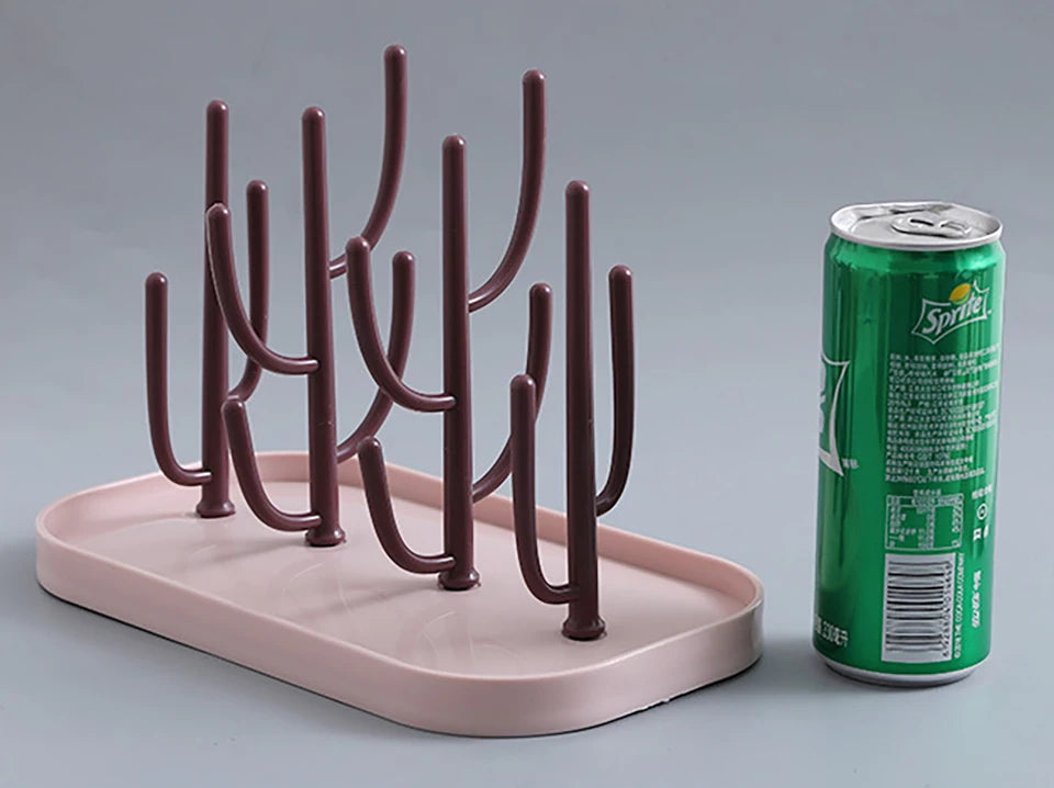 Baby Bottle Drying Racks Pink Beige Feeding Cup Holder Removable Storage Support Drain Rack Bottle Cleaning Drying Machine