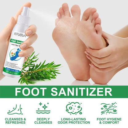 100ml Foot Deodorization Spray Removal Odor with Tea Oil Foot Odor Drying Moisturize Foot Tree Sanitizer Spray Foot Deodora Z8Y8
