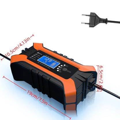 Car Battery Charger 12V 10A 24V 5A Automotive Digital Display Detection Pulse Repair Car Chargers Motorcycle Car Accesorries