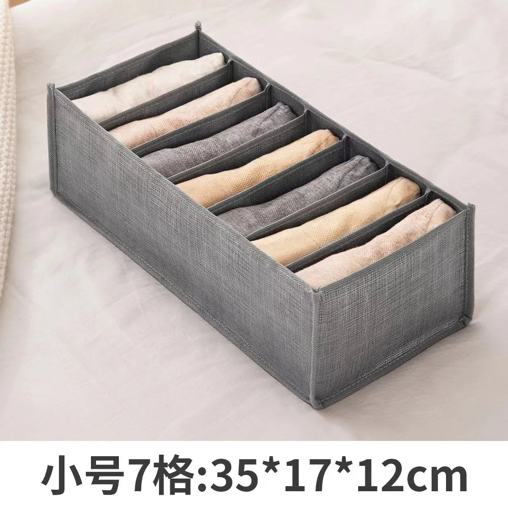 Storage for Clothes Pants organizer Jeans T-shirt Storage Box Folded Closet Organizer Drawer Divider Boxes Underwear Organizers