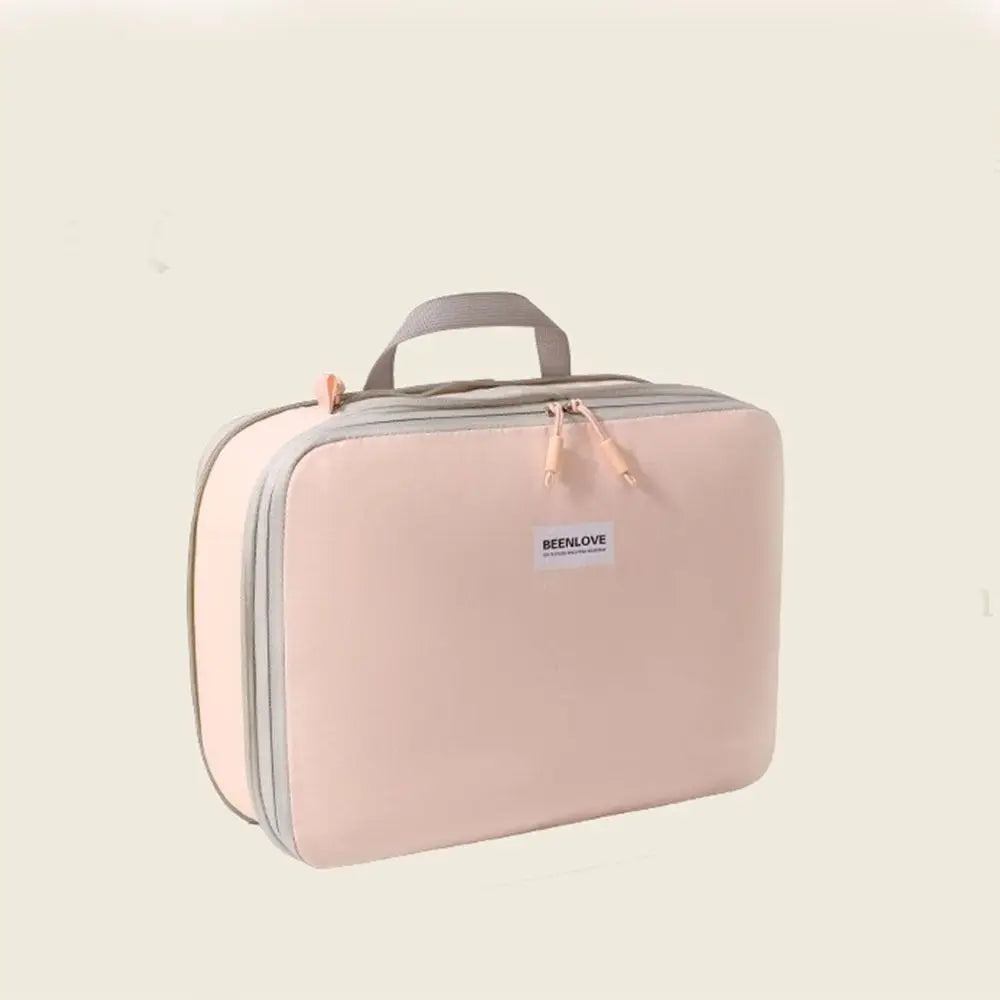 Large Capacity Compression Packing Cube with Carry Handle Waterproof Clothes Storage Bag Dustproof Handheld