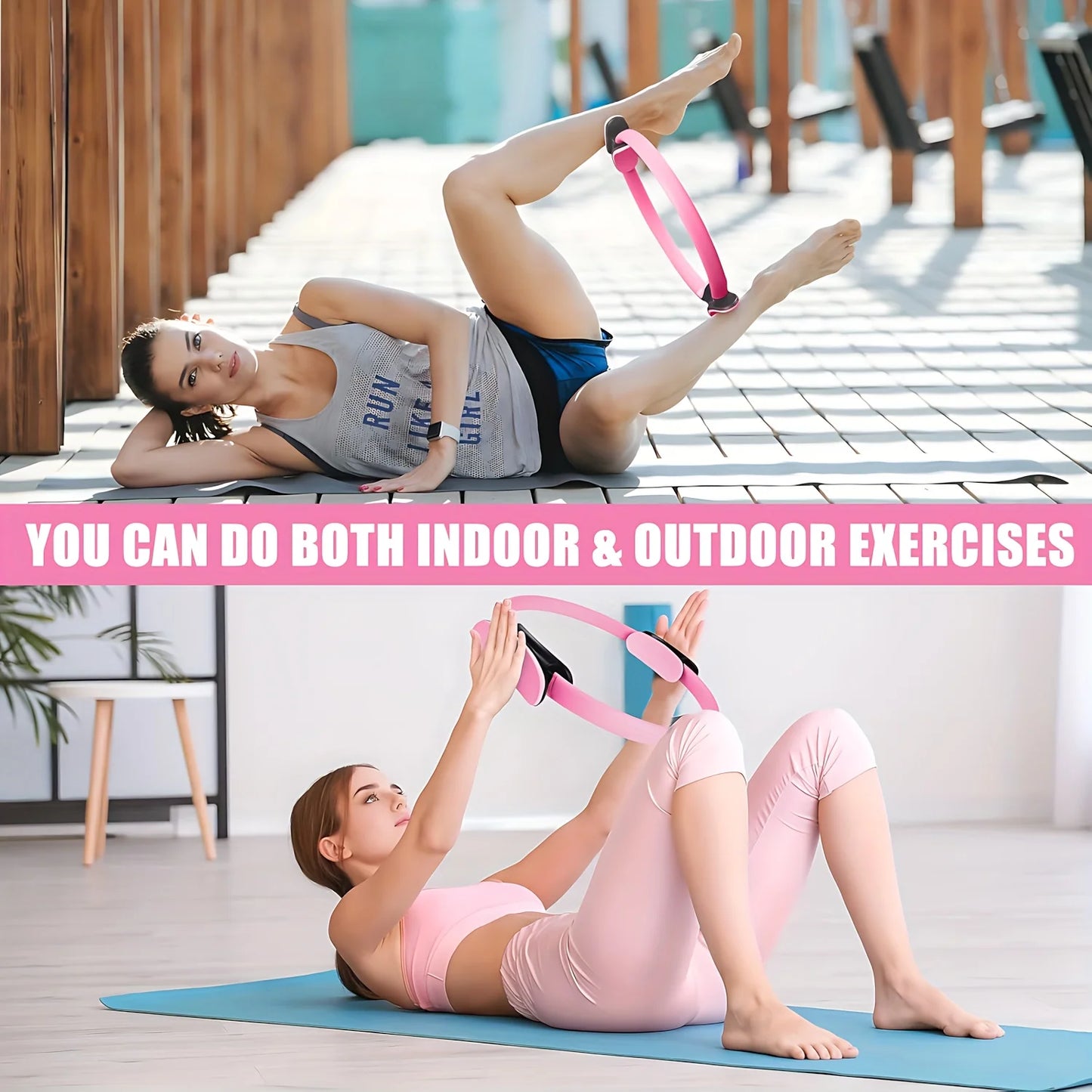 12 Pcs Pilates Loop Yoga Set, Including Yoga Ball, Tension Belt, Yoga Ring and Other Yoga Equipment, Yoga Accessories Set