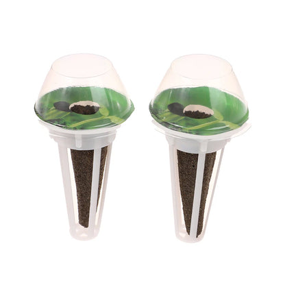 40Pcs Hydroponic Garden Accessories Pod Kit Including Grow Baskets Transparent Insulation Lids Plant Grow Sponges Labels