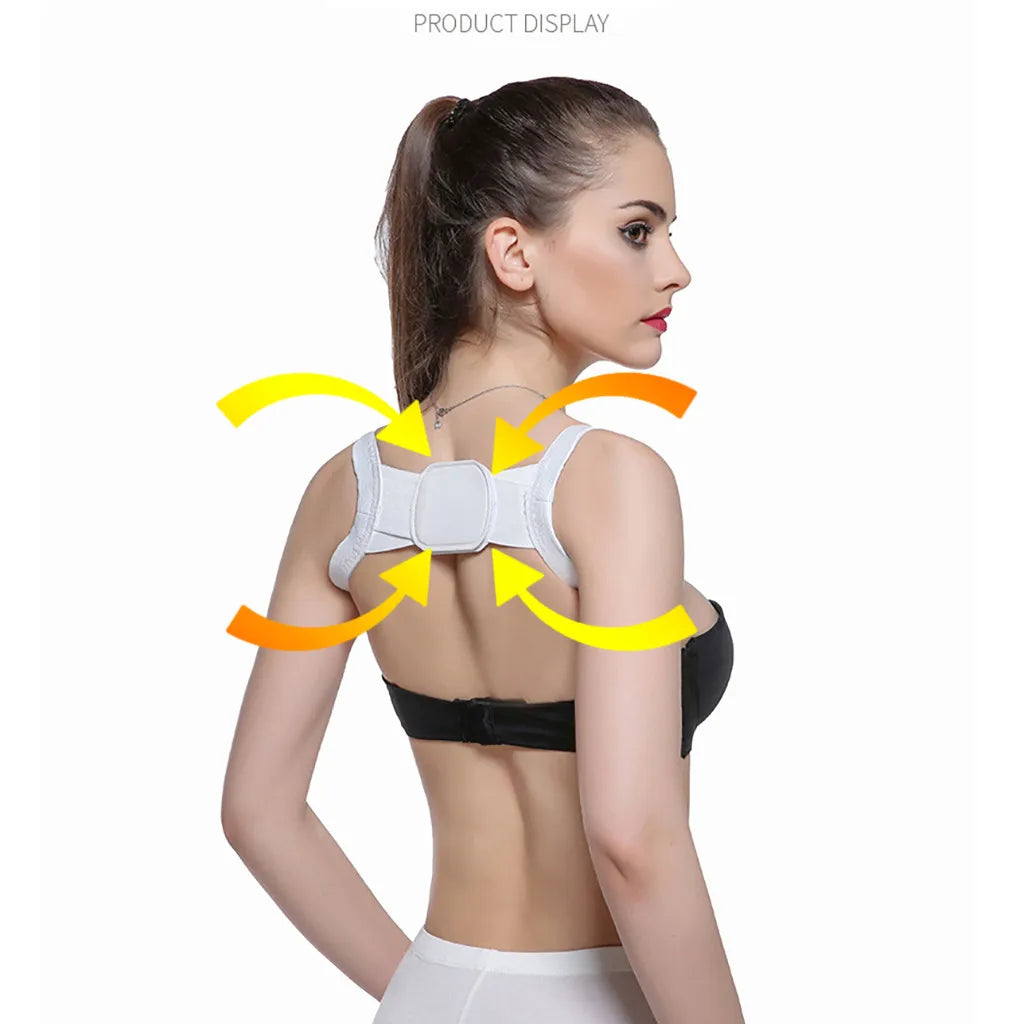 Invisible Back Posture Corrector Trainer Adjustable Shoulder Brace Straight Holder Clavicle Support for Men Women Adult Children