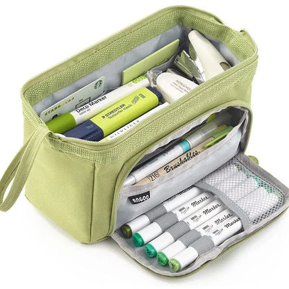 Super Large Capacity Pencil Case School Acsesories Pen Bag Student Box Back to School Office Supplies Statioenry Accessories