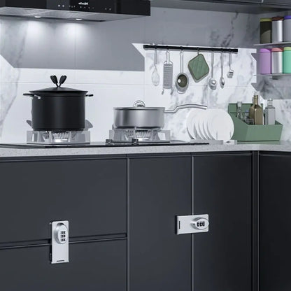 Creative 3-digit Cabinet Door Lock Firm Antirust Code Lock ABS and Stainless Steel Protect Baby Safety Locks Cupboard