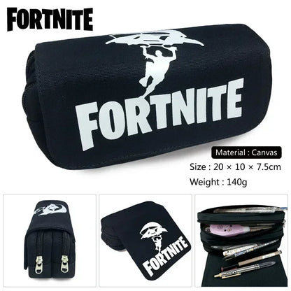 Fortnite Pencil Bag Pencil Case Large Capacity Waterproof Handheld Pencil Pouch Office Stationary