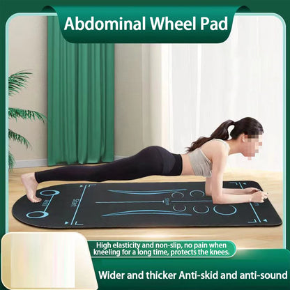 Yoga Mat Shock Anti-skid Gymnastics Mat Silent Kneeling Pad Gym Mat For Indoor Fitness Abdominal Training Core Workout Pilates