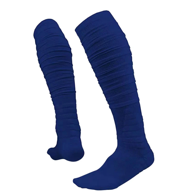 Football Socks Extra Long Padded Scrunch Athletic Socks Extra Long Stockings Outdoor Sports Accessories for Men Women