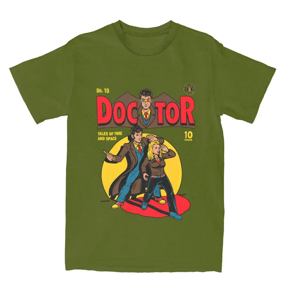 Mens T-Shirt Doctors Who T Shirts Harajuku Godfather Doctors Summer Tees Funny Loose Cotton Tops Plus Size 6XL