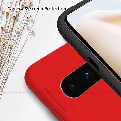 For Google Pixel 8 Pro Case Google Pixel 6A 7A 6 7 8 Pro Cover Shockproof Liquid Silicone Phone Back Cover Google Pixel 8 Pro