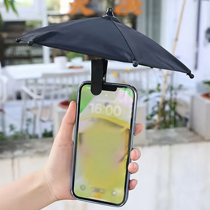 Mobile Phone Holder Sunscreen Umbrella Clip Outdoor Mobile Phone Fixed Umbrella Rain Parasol Mobile Phone Anti-Reflective