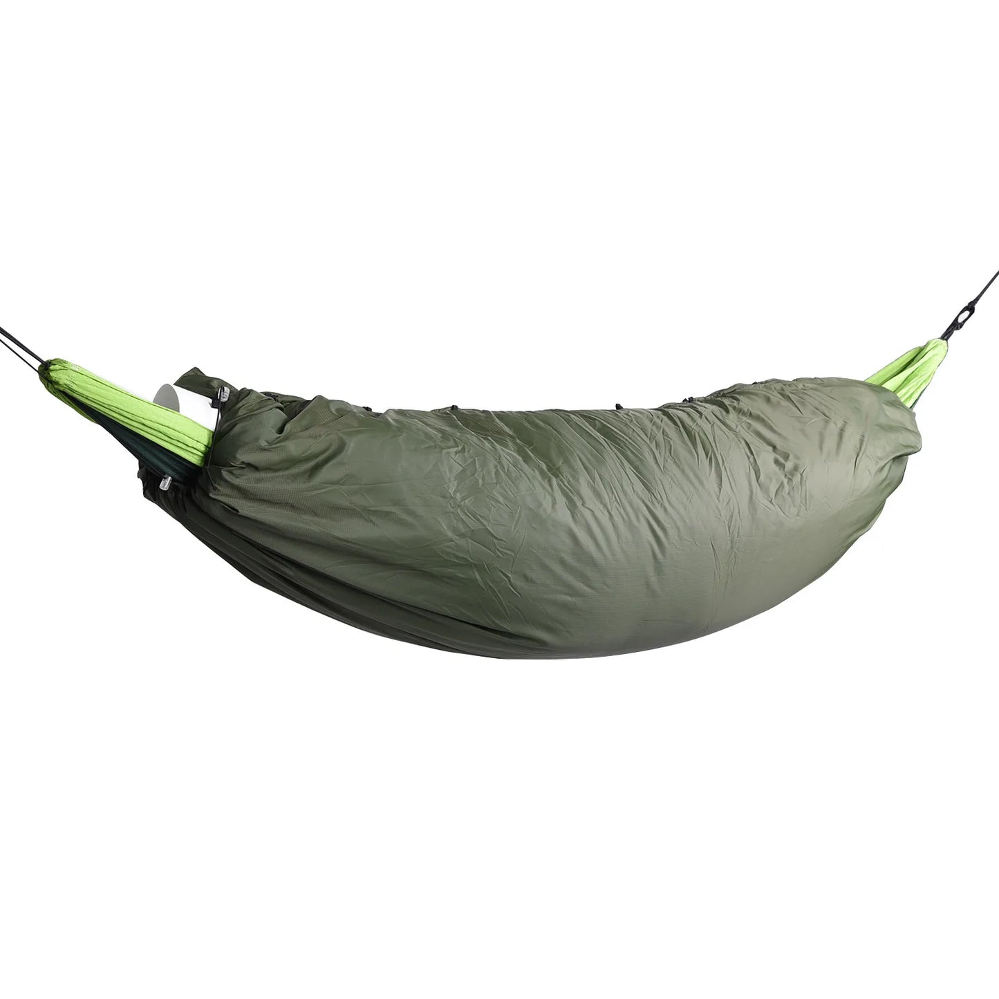 Winter-Ready Solo Camping Gear: Insulated Hammock Cover & Sleeping Bag Combo for Cozy Autumn Outdoor Adventures - Stay Warm