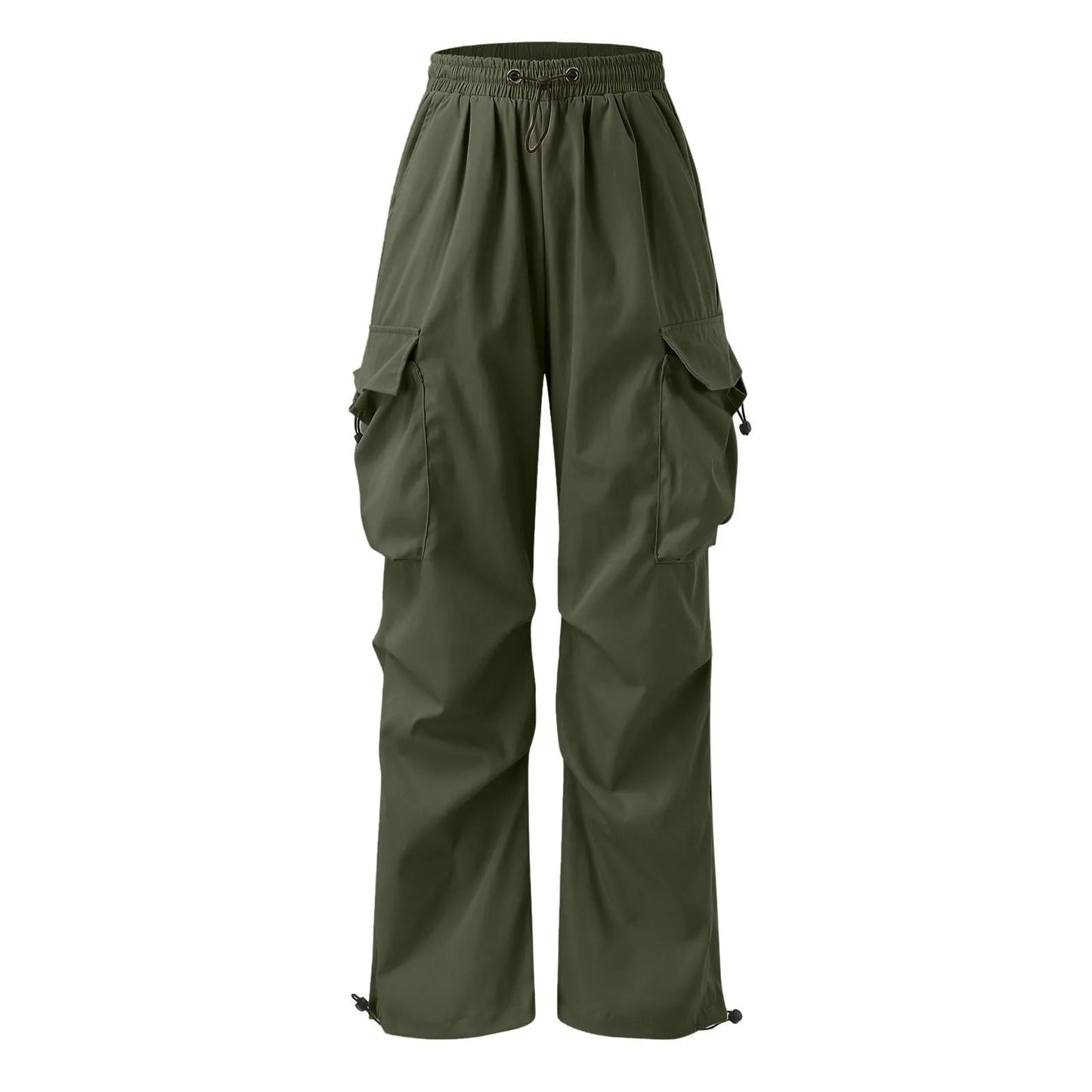 Cargo Pants For Men Baggy Long Pants,Men'S Parachute Cargo Pants Lightweight Pants Drawstring Loose Fit Hiking Casual Pants